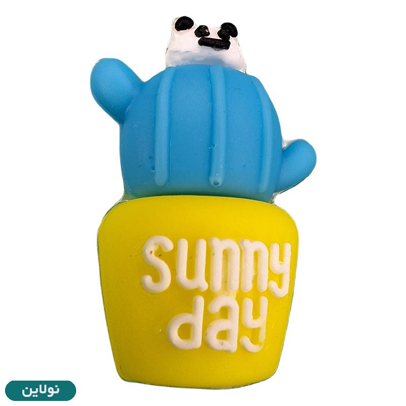 قیمت و خرید سرمدادی سیلیکونی فانتزی طرح گلدان خرسی کد 011 | نولاین