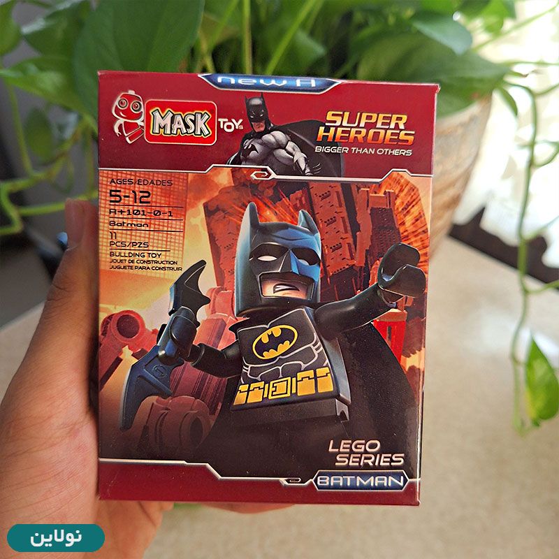 قیمت و خرید لگو آدمک ماسک Mask مدل بتمن کد 101 | نولاین قیمت و خرید لگو آدمک ماسک Mask مدل بتمن کد 101 | نولاین