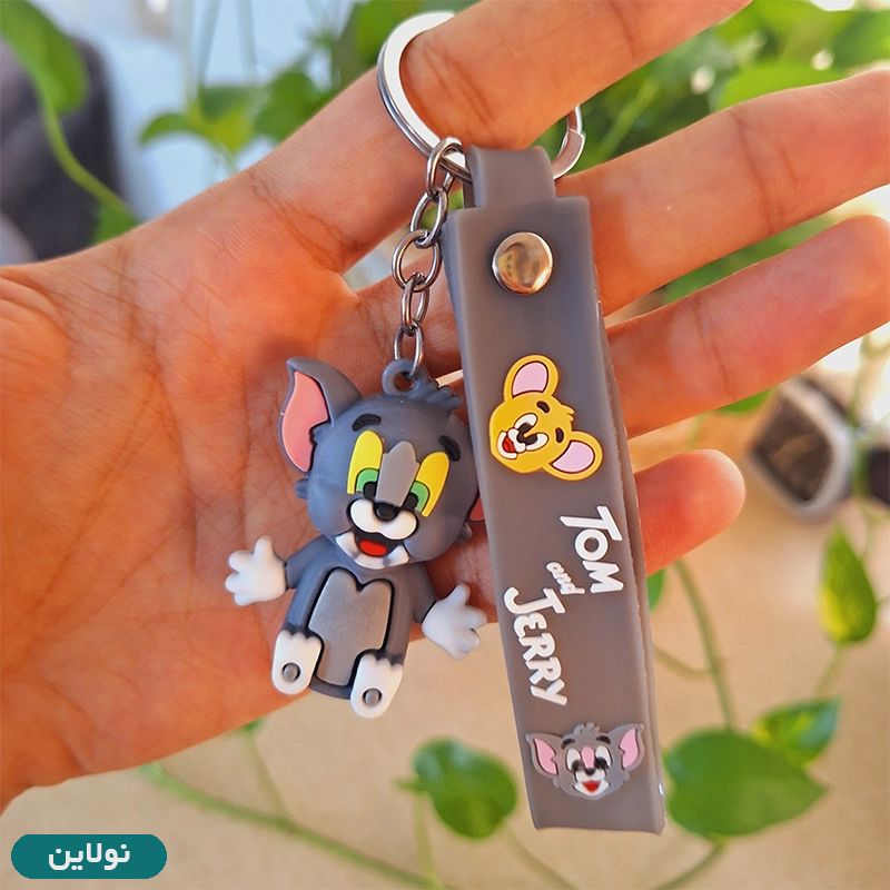 قیمت و خرید جاکلیدی فانتزی سیلیکونی طرح تام کد 0020 | نولاین