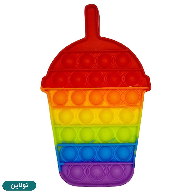 قیمت و خرید پاپت اسباب بازی رنگین کمونی طرح لیوان بستنی (آیس پک) | نولاین