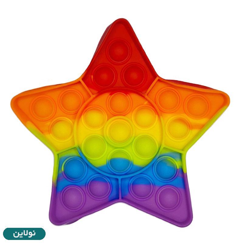 قیمت و خرید پاپت اسباب بازی رنگین کمونی طرح ستاره | نولاین