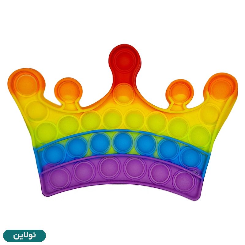 قیمت و خرید پاپت اسباب بازی رنگین کمونی طرح تاج | نولاین