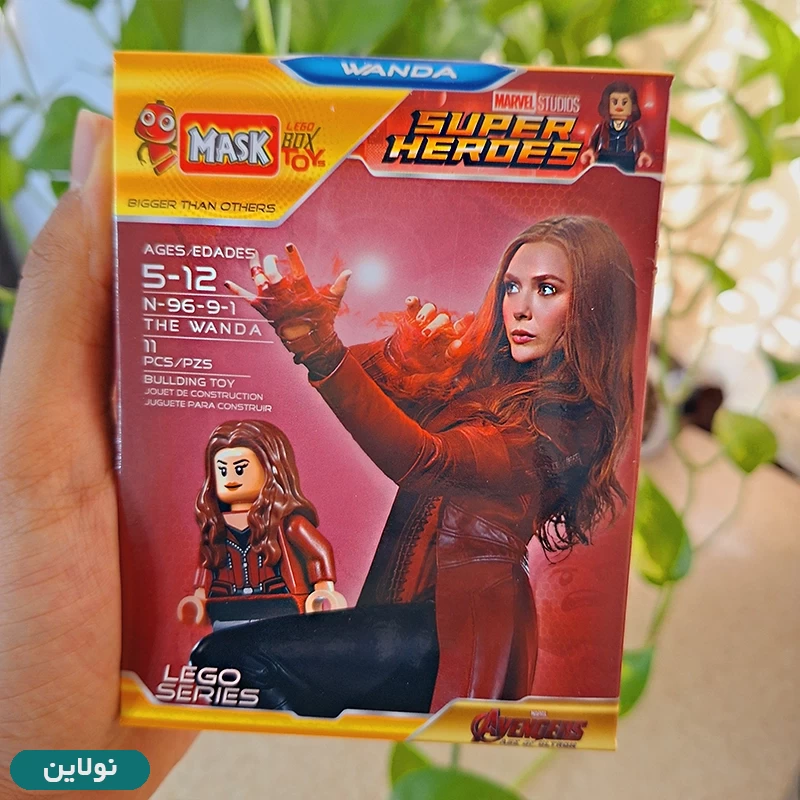 قیمت و خرید لگو آدمک واندا wanda طلایی ماسک mask کد 9691 | نولاین