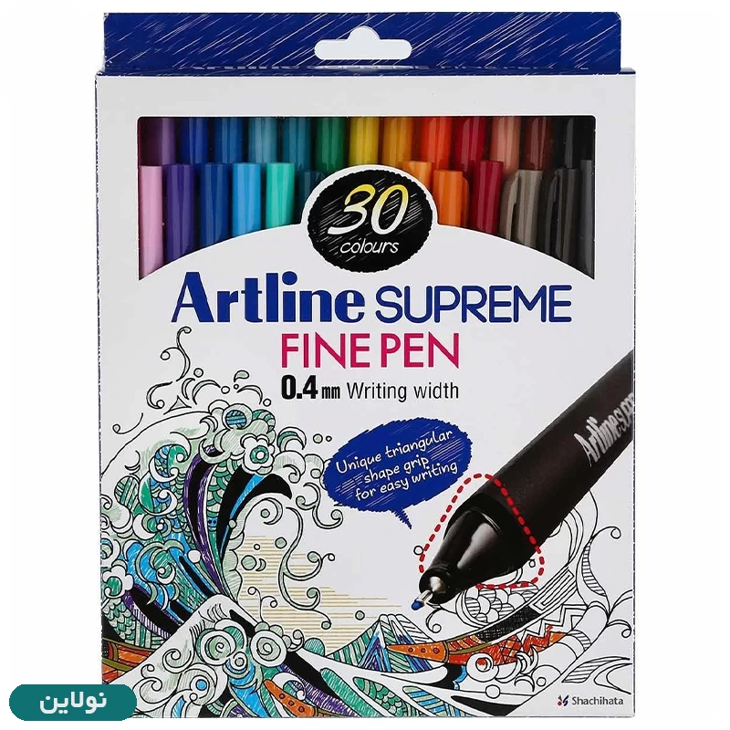 قیمت و خرید روان نویس نوک نمدی (فاین لاینر) آرت لاین سوپریم بسته 30 عددی | نولاین