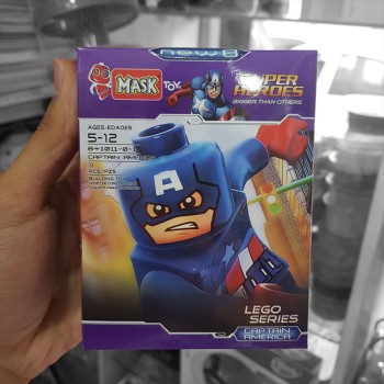 لگو آدمک ماسک Mask مدل کاپیتان آمریکا کد 1011 | نولاین