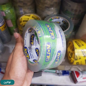 چسب نواری پهن 90 یارد بی صدا لاین lion | نولاین