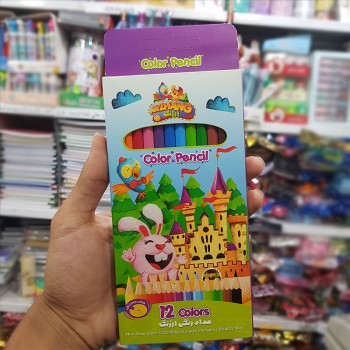 مداد رنگی 12 رنگ جعبه مقوایی ارژنگ کد 3301 | نولاین