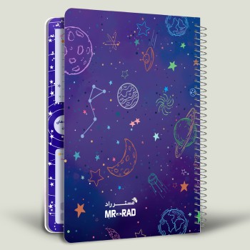 دفتر برنامه ریزی روزانه مستر راد طرح کهکشان مدل پالت کد 1590 | نولاین