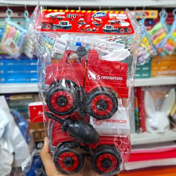 ست ماشین اسباب بازی آتش نشانی 2 عددی همراه ابزار | نولاین