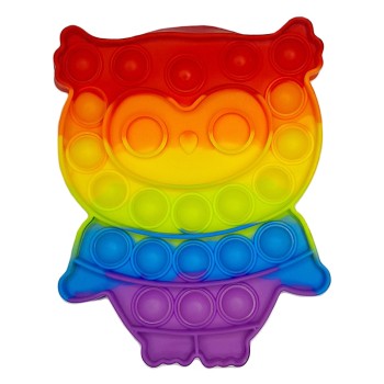 پاپت اسباب بازی رنگین کمونی طرح جغد | نولاین