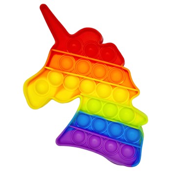 پاپت اسباب بازی رنگین کمونی طرح اسب تک شاخ (یونیکورن) | نولاین