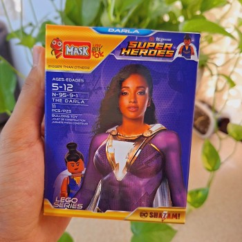 لگو آدمک دارلا شزم darla shazam طلایی ماسک mask کد 9591 | نولاین