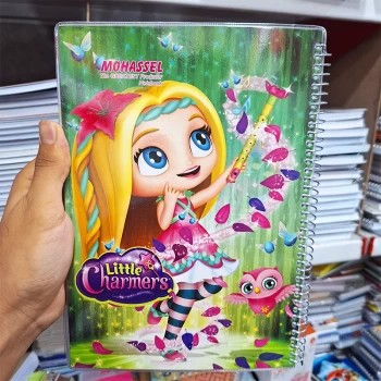 دفتر مشق تک خط حاشیه دار 100 برگ سیمی طرح دختران جادوگر محصل | نولاین