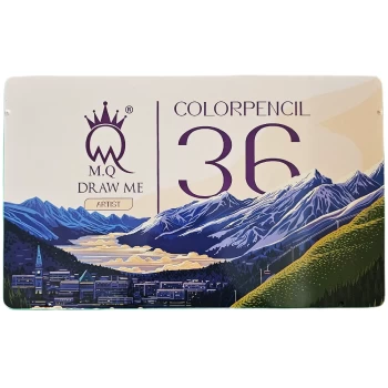 مداد رنگی ام کیو 36 رنگ mq جعبه فلزی آرتیست طرح کوهستان | نولاین